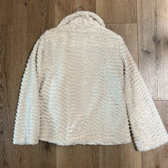 Patagonia Pelage Jacket Cream Colored Faux Fur Lined Full Zip Size M - Picture 4 of 5